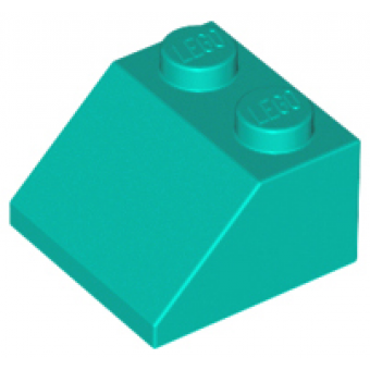 Dakpan 45° 2x2 Dark Turquoise